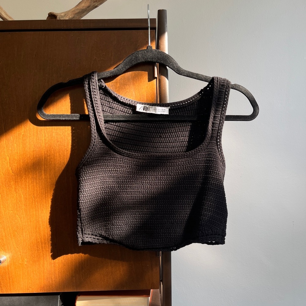 Zara Crocheted Bralette Crop Top